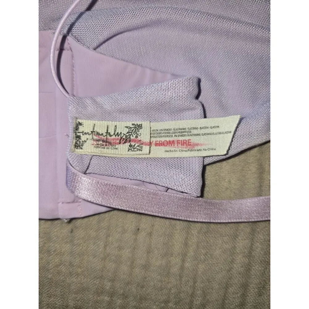 Intimately Free People Women Bra Large Lilac Lavender Bralette Wireless Light